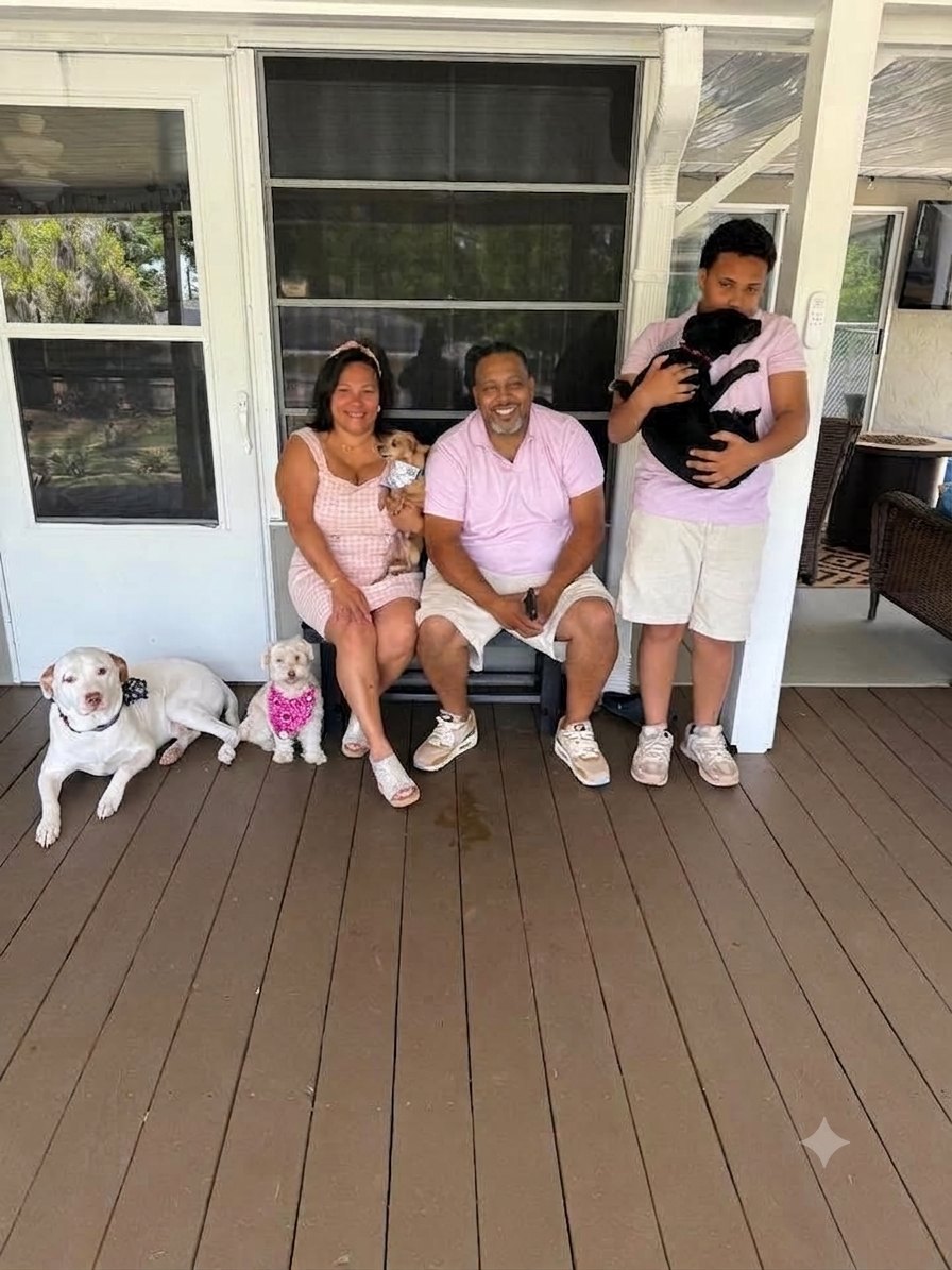 Donald Bing with his wife Delilah and son Danny — Bing's Painting Plus of Ocala, FL